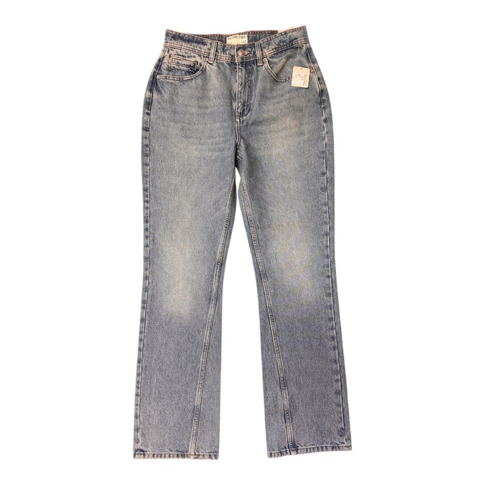 We The Free Xena High Rise Slim Straight Jeans Womens 28 Vintage Vibe
